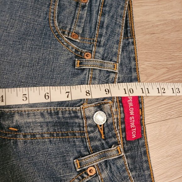 Vtg Levi's Jeans 7 L Superlow 518 Bootcut Medium Light Wash Denim Y2K Western - Picture 7 of 9